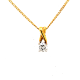 Pre Owned 18ct Diamond Pendant and Chain ZU468